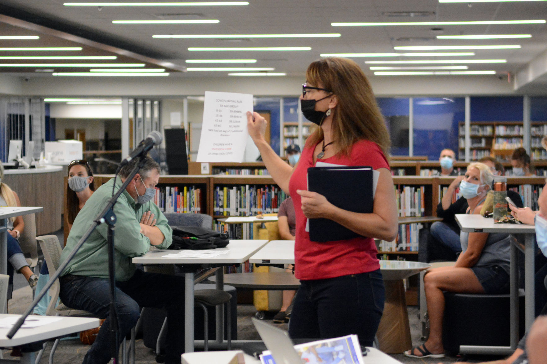 Baraboo students protest masks